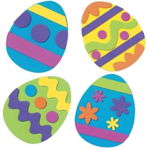 Foam Easter Egg Magnet Craft Kit – Makes 12 – Crafts for Kids and Fun Home Activities