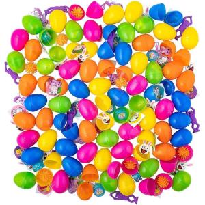 Fun Express Plastic Easter Eggs Bulk – 1000 Filled Easter Eggs – Great for Easter Egg Hunts at Work, School and Home