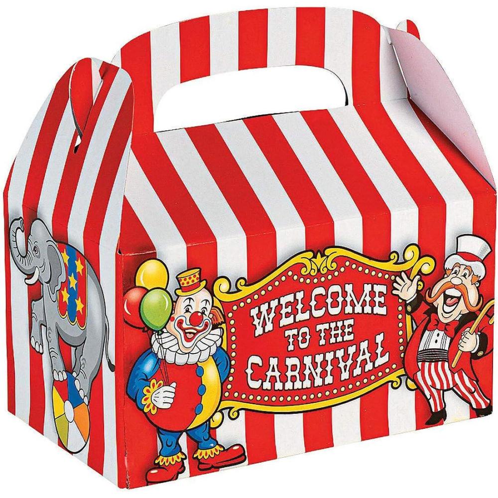 imageFun Express Circus Big Top Treat Box  Carnival Party Supplies VBS Vacation Bible School SuppliesDecor  Set of 12