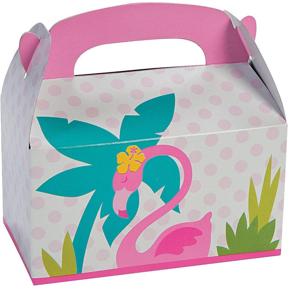 imageFun Express Flamingo Treat Boxes  Set of 121st Birthday and Party Supplies