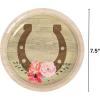 Fun Express Delightful Multicolor Paper Horse Party Horseshoe Dessert Plates – 7.5″ (Pack of 8) – Sturdy & Stylish Design – Perfect for Western-Themed Celebrations