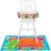 Fun Express Little Dino Happy 1st Birthday High Chair Decorating Kit – Baby Birthday Party Supplies with Banner & Floor Mat – Cute Dino-Themed Decorations for First Birthday Party – 2 Pieces