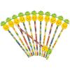 Luau Tropical Pencil with Pineapple Eraser Topper (1 Dozen) Classroom Supplies, Giveaways, Party Favors, Beach Party Decorations