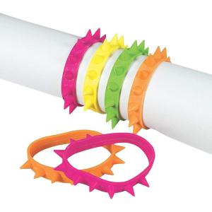 Fun Express Neon Assorted Color Standard Lei Set – Bright Vibrant Luau Party Accessories for All Ages Soft Comfortable Polyester Leis – Summer Parties Beach Events Photoshoots Hula Dances – 12 Pieces