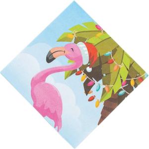 Luau Santa Lunch Napkins – Party Supplies – 16 Pieces