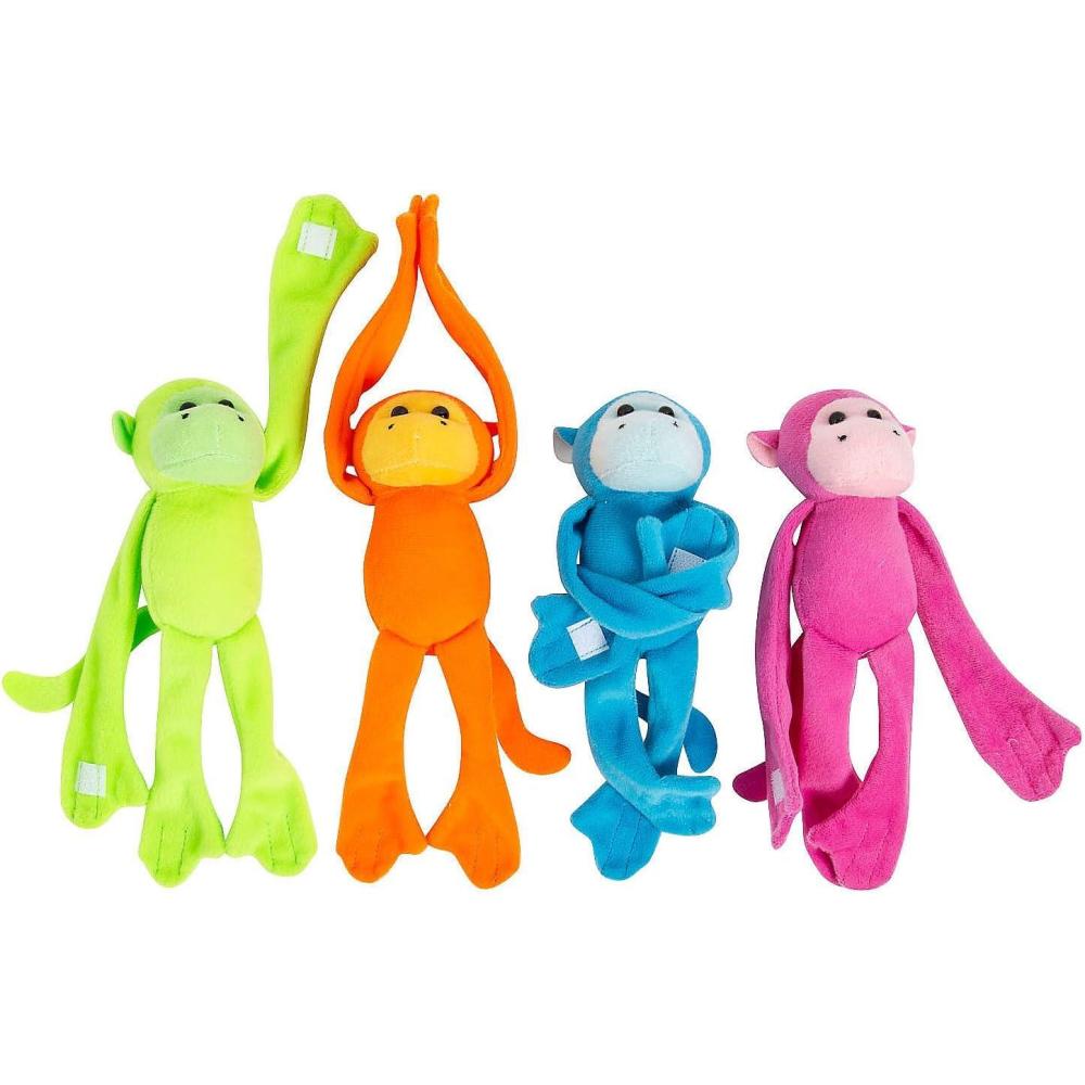 imageFun Express Bright Long Arm Stuffed Monkeys VBS Vacation Bible School SuppliesDecor Toys 12 Pieces