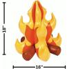 Fun Express Inflatable Campfire (18 inches Tall) Camping Prop, Great for Indoor Camping, Sleepovers and Scene Settings – VBS Vacation Bible School Supplies/Decor