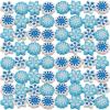 Fun Express Winter Wonderland Snowflake Rubber Erasers – 1″ (Pack of 72) – Perfect for School, Office & Holiday Gifts