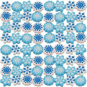 Fun Express Winter Wonderland Snowflake Rubber Erasers – 1″ (Pack of 72) – Perfect for School, Office & Holiday Gifts