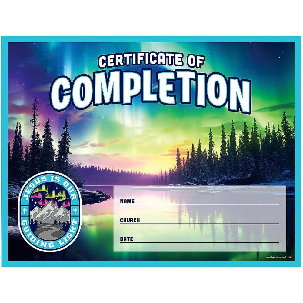 imageFun Express 11quot x 8 12quot Great North VBS Certificates of Completion  25 Pc