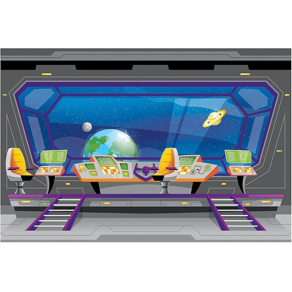 imageFun Express Gods Galaxy Spaceship Backdrop  Gods Galaxy VBS Decorations  VBS Vacation Bible School SuppliesDecor