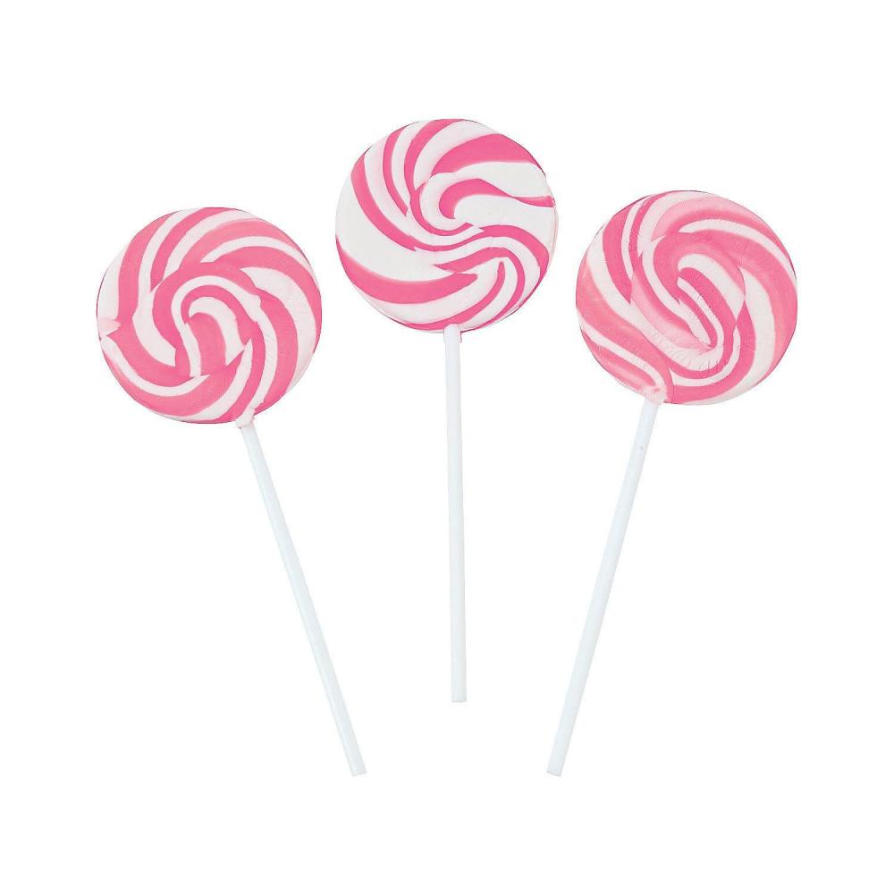 imageGold Swirl Lollipop Sucker  Individually Wrapped Pops  Candy Buffets Graduation Parties Anniversaries ampamp Weddings Set of 24Hot Pink