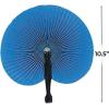 Fun Express Bright Colors Folding Paper Hand Fans – Party Decorations for Birthday Parties – Birthday Wedding Graduation Events Accessories – 12 Pieces
