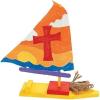 Fun Express DIY Wood Sailboat Kits – VBS Vacation Bible School Supplies/Decor – Makes 12 – Crafts for Kids and Fun Home Activities