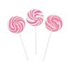 Gold Swirl Lollipop Sucker – Individually Wrapped Pops – Candy Buffets, Graduation Parties, Anniversaries & Weddings (Set of 24)(Hot Pink)