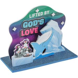 Fun Express Great North VBS 3D Glacier Foam Craft Kit – Fun and Creative Craft Project for Kids – Ideal for Vacation Bible School Group Activities and Craft Time – Easy to Assemble – 12 Pieces