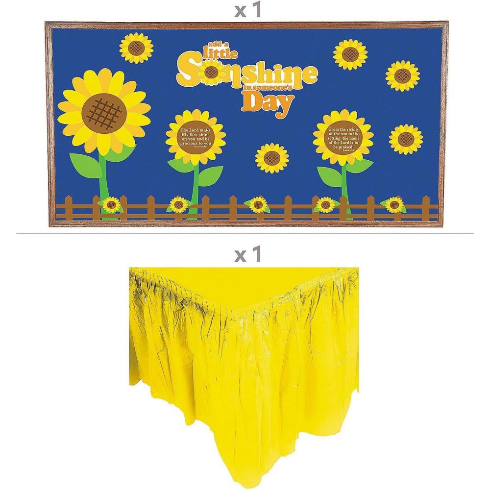 imageReligious Sunflower TrunkorTreat Decorating Kit  30 Pc