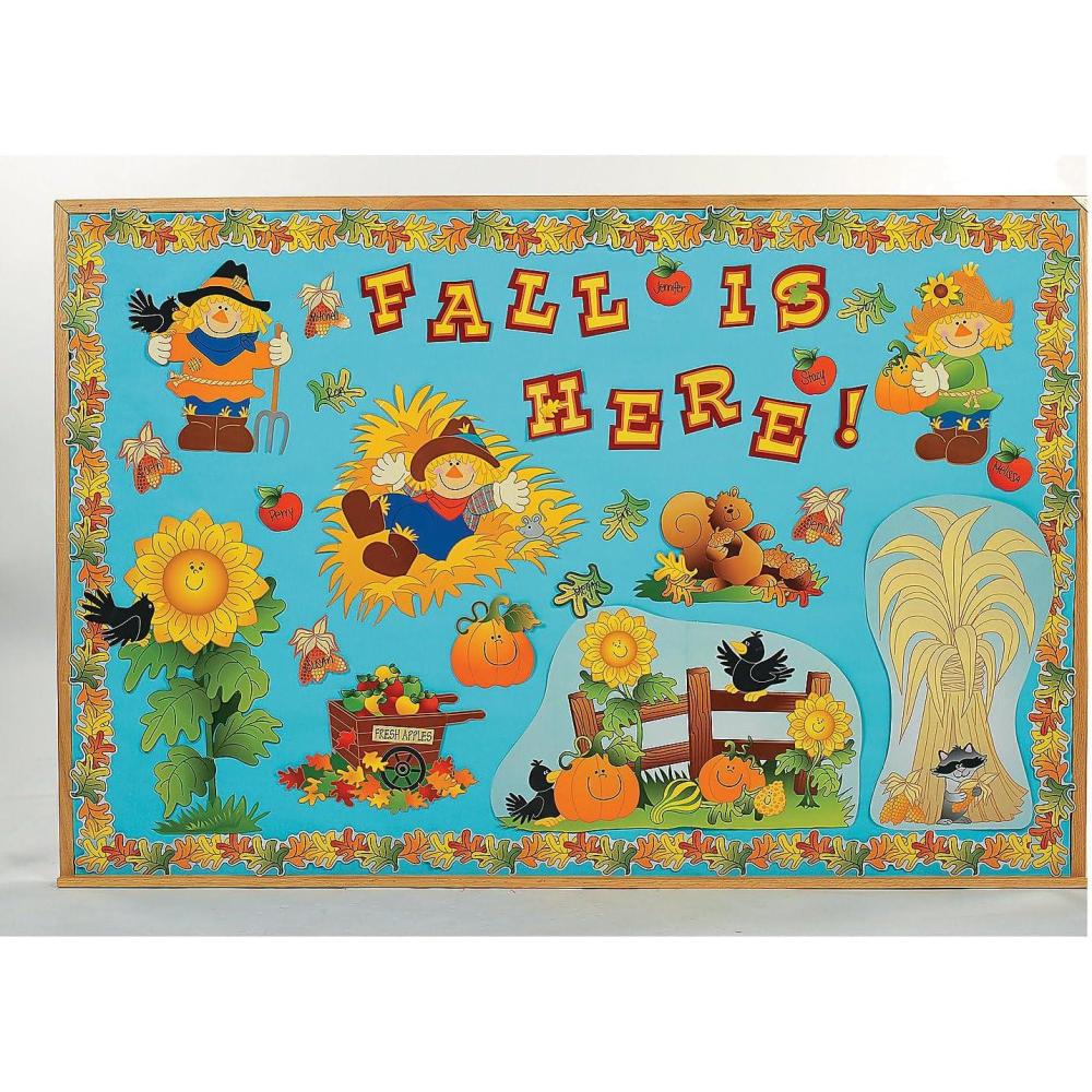 imageBulletin Board Set  Fall Harvest  150 Pieces  Educational and Learning Activities for Kids