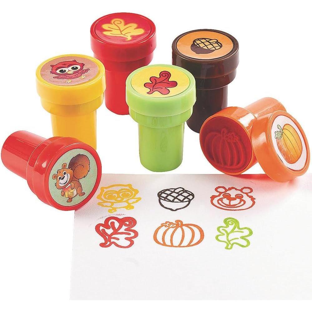 imageFall Stamper Assortment Bulk Set of 24 Pieces Crafts for Kids