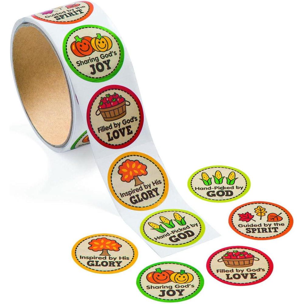 imageFun Express  Faith Fall Market Roll Sticker for Fall  Stationery  Stickers  Stickers  Roll  Fall  1 Piece