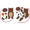 Fun Express Bears Eating Fall Foods Foam Ornament Craft Kit – 12 Pack DIY Fall-Themed Craft for Kids Perfect for Autumn Decor Includes Foam Pieces Adhesive Instructions 12 Pieces for Creative Fun