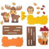 Fun Express Fall Animal Scene Foam Stand-Up Craft Kit – Makes 12