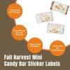 Fun Express Fall Harvest Mini Candy Bar Sticker Labels – 30 Pc.