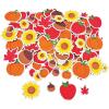 Fall Themed Adhesive Foam Shapes – Bulk 500 Fun Autumn Shapes Like Pumpkins and Apples – Craft Supplies for Kids