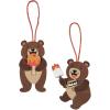 Fun Express Bears Eating Fall Foods Foam Ornament Craft Kit – 12 Pack DIY Fall-Themed Craft for Kids Perfect for Autumn Decor Includes Foam Pieces Adhesive Instructions 12 Pieces for Creative Fun