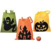 Fun Express Large Iconic Halloween Tote Bags – Set of 12 – Trick or Treat or Party Favor Bags