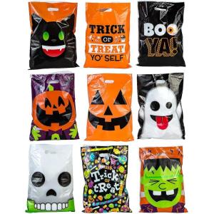 Bulk Medium Halloween Trick-or-Treat Plastic Goody Bag Assortment – Party Supplies – 250 Pieces