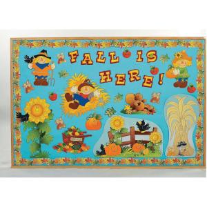 Bulletin Board Set – Fall Harvest – 150 Pieces – Educational and Learning Activities for Kids
