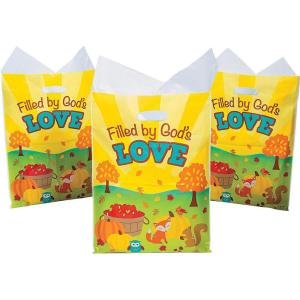 Fun Express – Fall Plastic Bag for Fall – Party Supplies – Bags – Plastic Bags – Fall – 50 Pieces