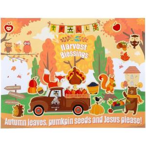 Fun Express Religious Fall Sticker Scenes – 12 Pc