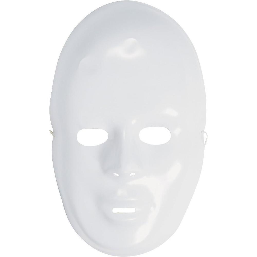 imageFun Express DIY White Face Masks  12 Masks  Great for Halloween Mardi Gras Birthdays and Fun DIY Crafts  Color Your Own