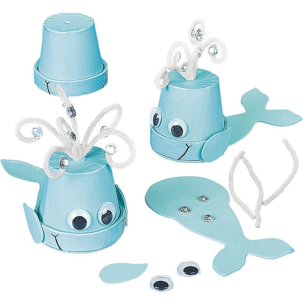 imageFun Express Flowerpot Whale Craft Kit Makes 12 Crafts for Kids VBS Vacation Bible School SuppliesDecor