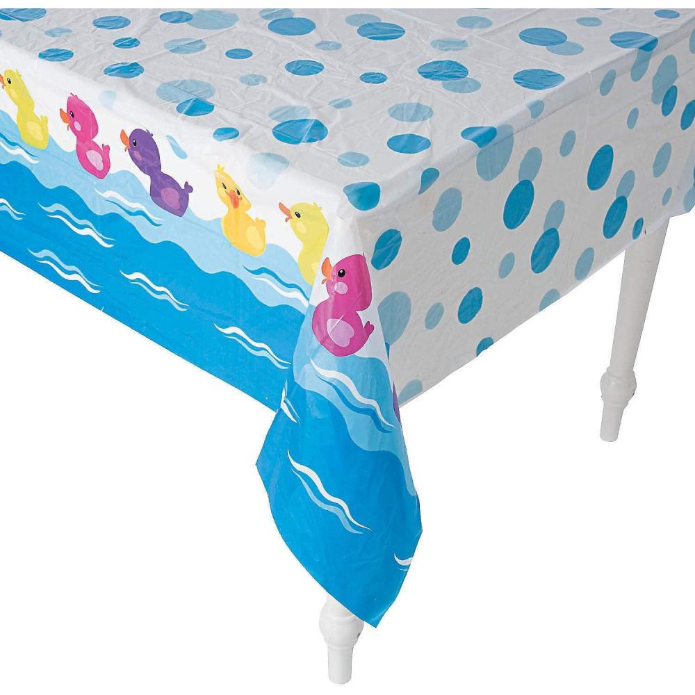 imageFun Express Rubber Ducky Printed Tablecloth  Birthday Party Supplies