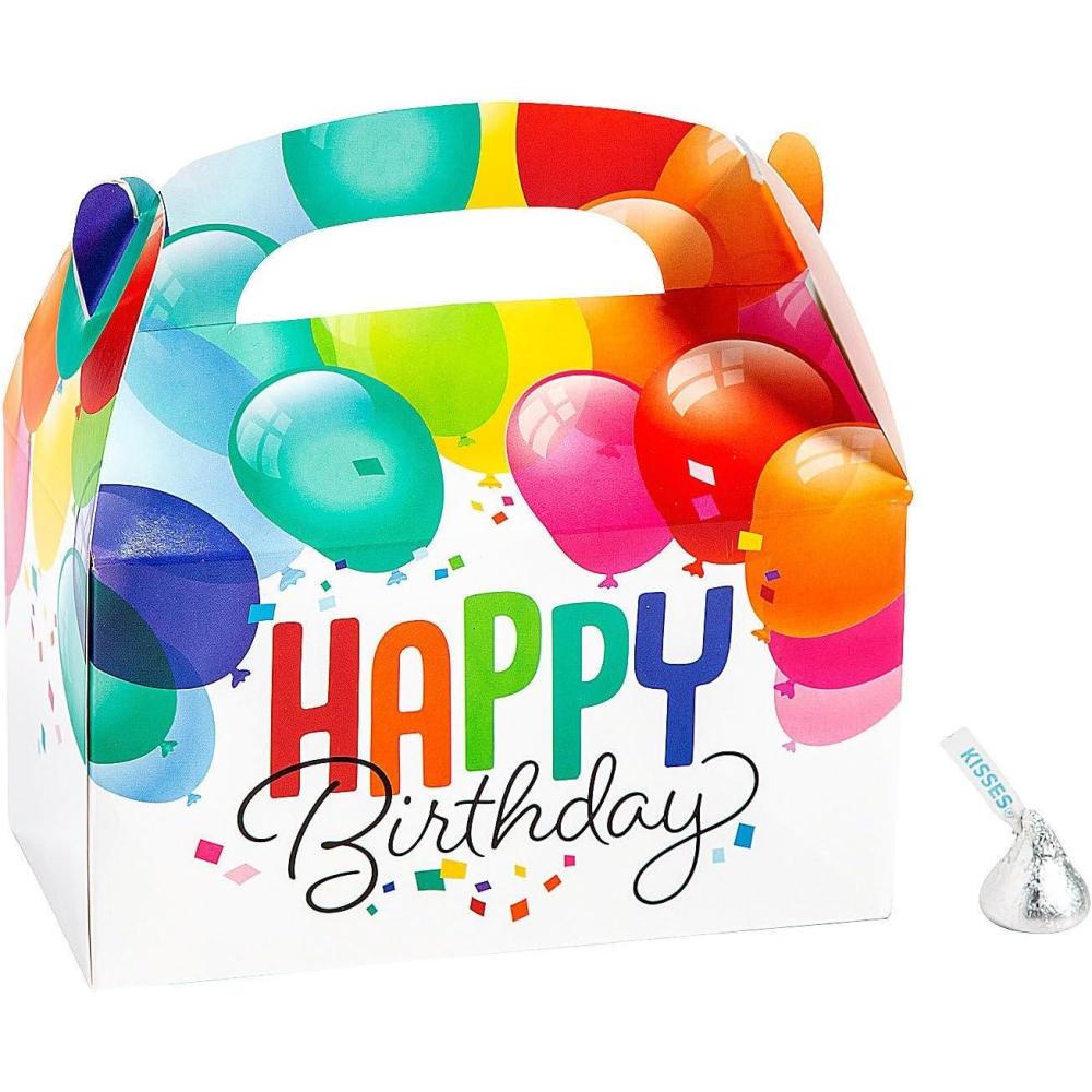 imageHappy Birthday Balloon Party Favor Boxes  12 Pc