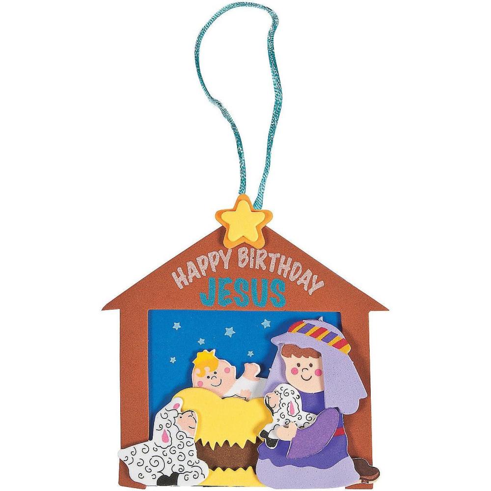 imageHappy Birthday Jesus Ornament Craft Kit  Crafts for Kids and Fun Home Activities