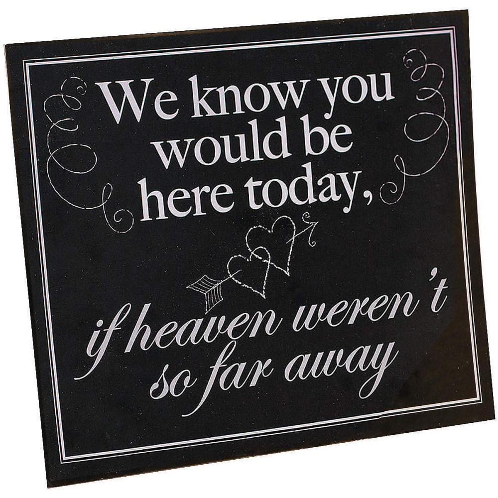 imageWe Know You Would Be Here Today Wedding Sign  Deceased Loved Ones Memorial Signage
