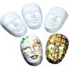 Fun Express DIY White Face Masks – 12 Masks – Great for Halloween, Mardi Gras, Birthdays and Fun DIY Crafts – Color Your Own