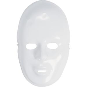 Fun Express DIY White Face Masks – 12 Masks – Great for Halloween, Mardi Gras, Birthdays and Fun DIY Crafts – Color Your Own