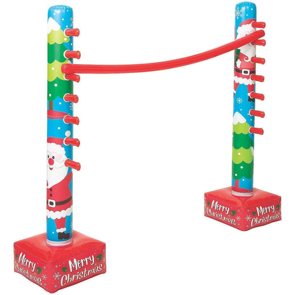imageFun Express Inflatable Christmas Limbo Game for Kids ampamp Adults  5 Feet Tall Holiday Party Games Set with 6ft Limbo Stick  Perfect for Family Christmas Activities ampamp Birthday Parties