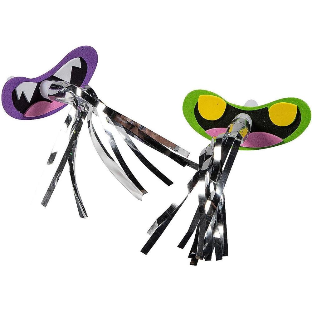 imageFun Express New Year Party Monster Mouth Fringe Blowout Craft Kit  Makes 12