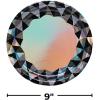 Fun Express New Year’s Eve Party Diamond Paper Dinner Plates – Eve Party Diamond Themed Disposable Party Dessert Plates – Tableware for Birthday New Year Party Decorations – Party Supplies – 8 Pieces