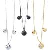 Fun Express 30″ New Year’s Eve Gold, Silver & Black Disco Ball Plastic Bead Necklaces – 12 Pieces