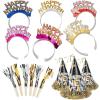 Fun Express New Year’s Eve Multicolor Hat & Noisemaker Kit for 48