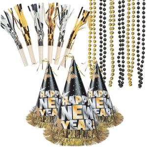 Fun Express Bulk New Year’s Eve Apparel Basics Party Kit for 96