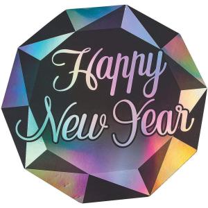 Fun Express NYE Diamond Wall Cutouts – Sparkling Party Decorations for New Year’s Eve Countdown Parties and Holiday Celebrations – Perfect for Adding Glamour to Your Event Decor – 6 Pieces
