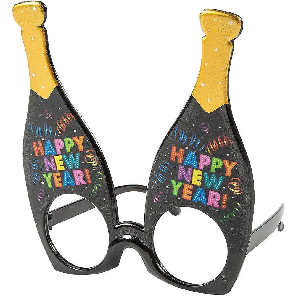imageFun Express Happy New Year ChampagneShaped Glasses